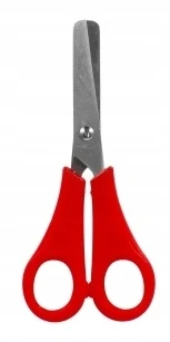 Starpak Saugios mokyklinės žirklės 13 cm su liniuote, apvaliais galiukais