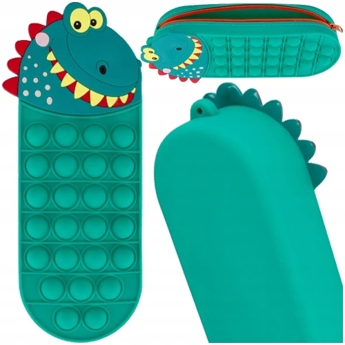 Starpak Silikoninė Pieštukinė-maišelis su Dinozauru