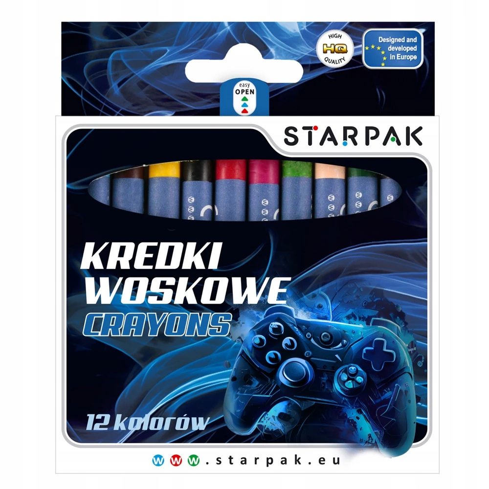 Starpak Vaško pieštukai 12 spalvų vaikams