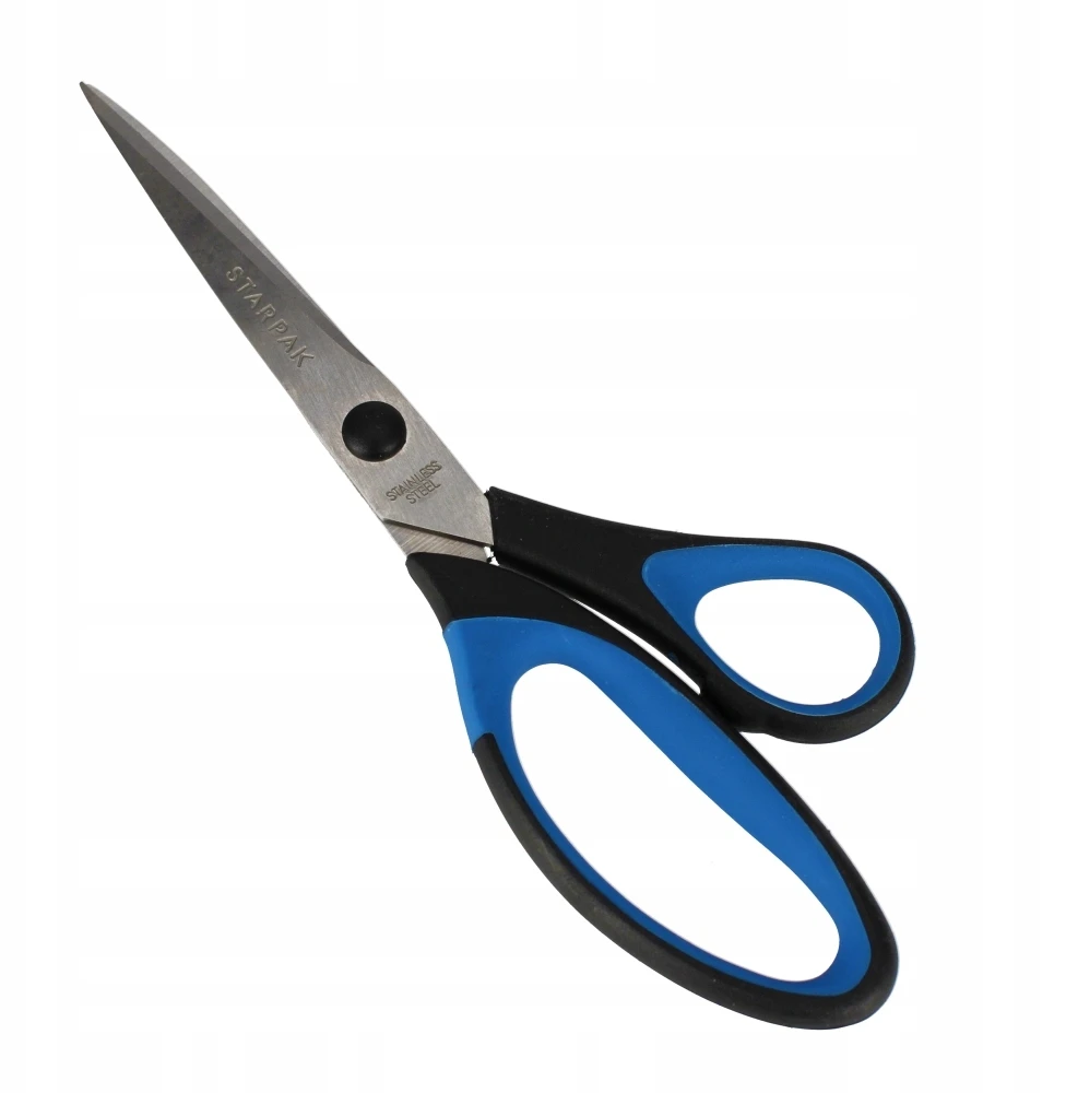 Starpak Žirklės su guminėmis metalinėmis rankenomis 21,5 cm