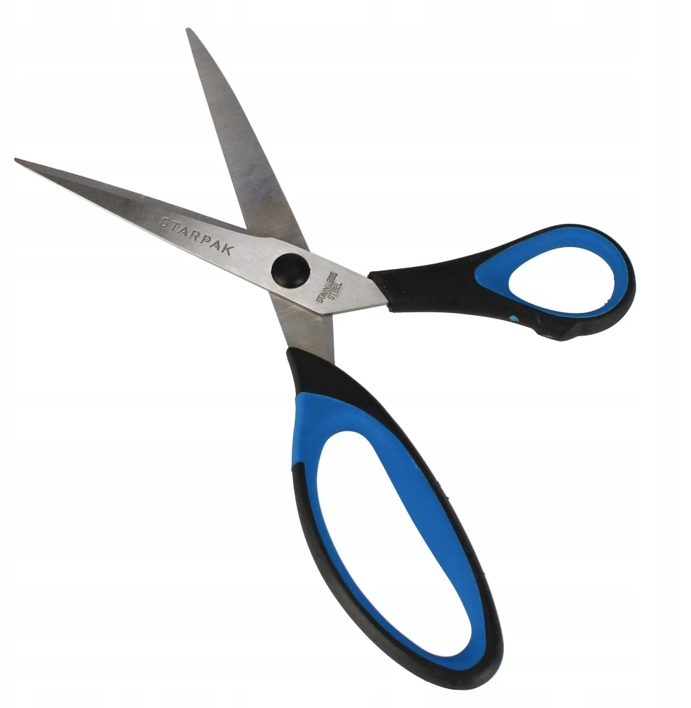 Starpak Žirklės su guminėmis metalinėmis rankenomis 21,5 cm