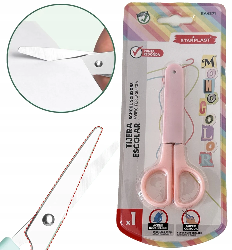 Starplast MOKYKLINĖS ŽIRKLĖS SU dangteliu, įvairiaspalvės