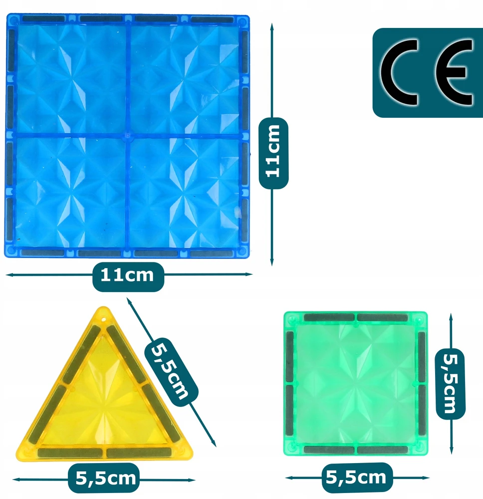 Stator 3D EDUKACINIAI MAGNETINIAI KONSTRUKCINIAI KLUOKAI DĖLĖS + DINOZAURAI 45 vnt.