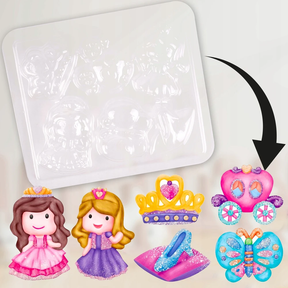Stator GIPSO MAGNETAI PRINCESSEI ŠALDYTUI DIY ART RINKINYS DAŽYMUI