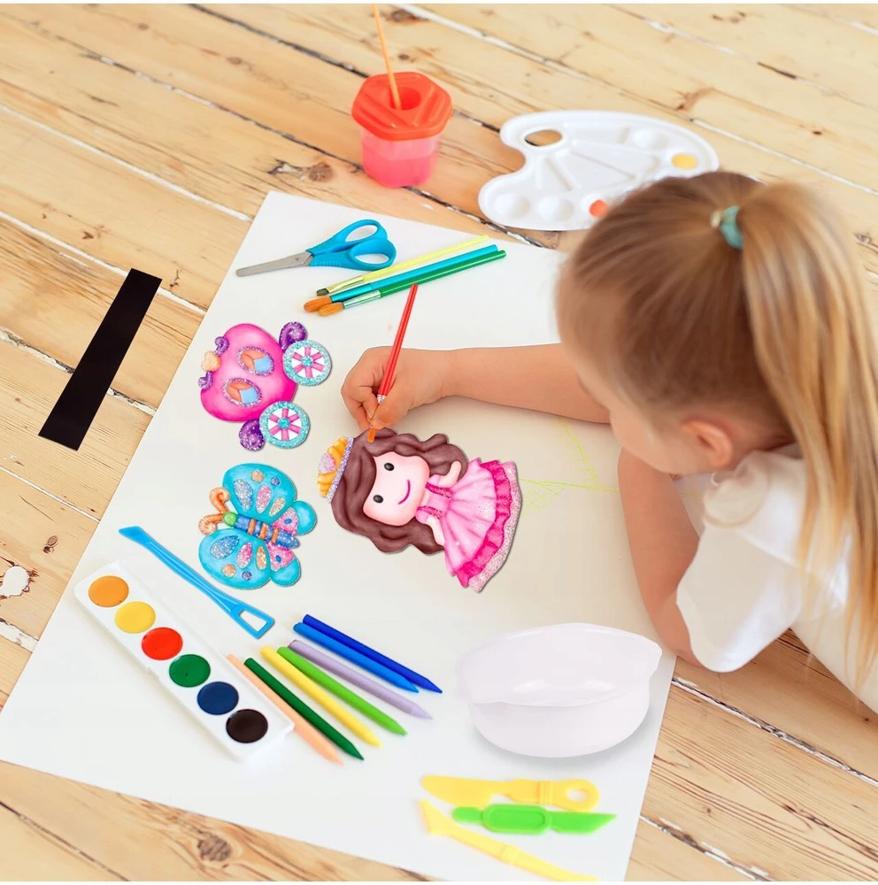 Stator GIPSO MAGNETAI PRINCESSEI ŠALDYTUI DIY ART RINKINYS DAŽYMUI