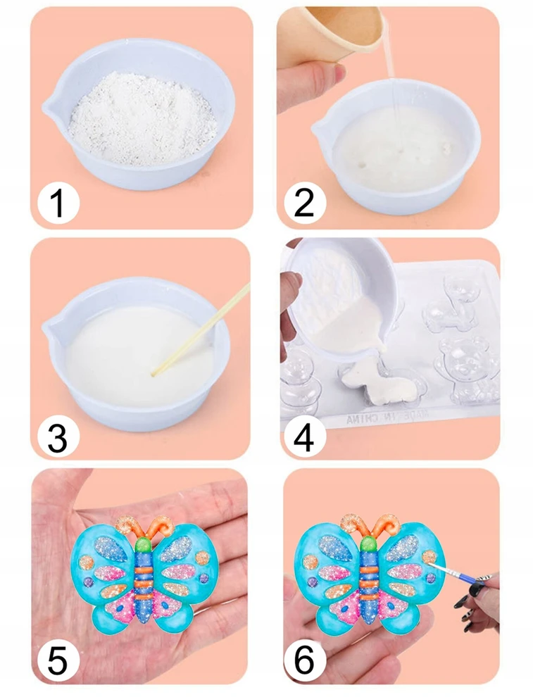 Stator GIPSO MAGNETAI PRINCESSEI ŠALDYTUI DIY ART RINKINYS DAŽYMUI