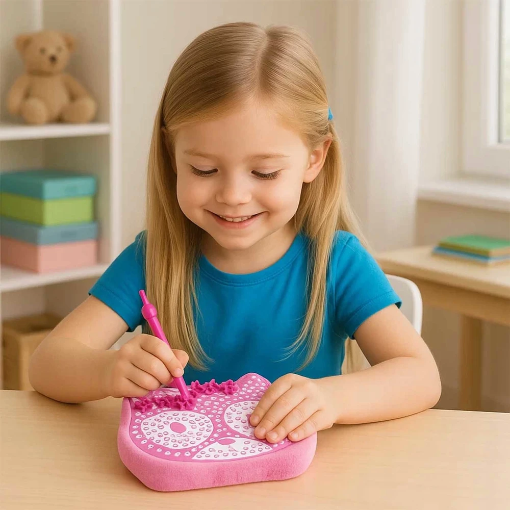 Stator Kūrybinis RINKINYS vaikams KATINĖS MASKOTO PAGALVĖ, skirta SIUVINTI „pasidaryk pats“.