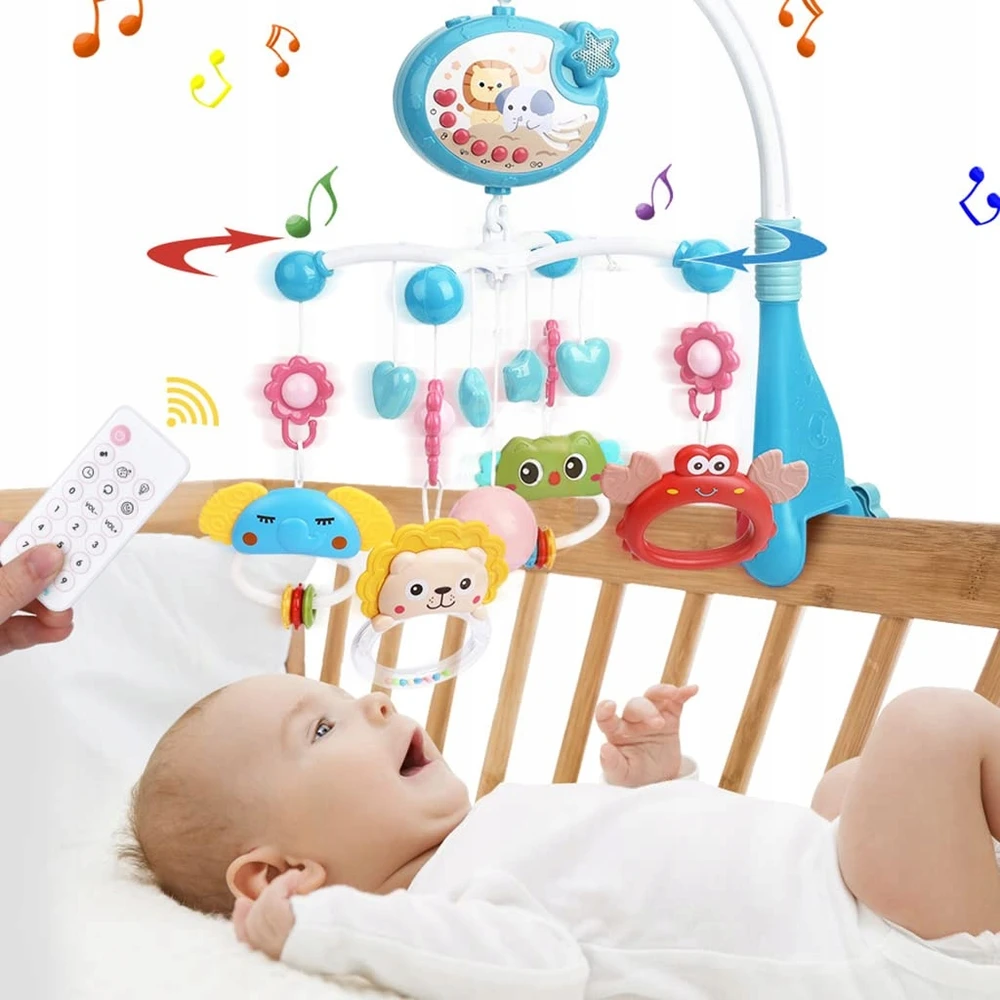 Stator LOVIŠKĖS KARUSELĖS MUZIKOS DĖŽĖS LED PROJEKTORIUS Garso valdymas + NUOTOLINIO PULTAS
