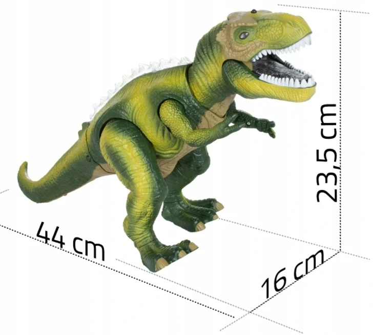 Stator MEGA DIDŽIUS INTERAKTYVUS T-REX DINOZAURAS NUOTOLINIO PULTO VALDOMI PASIĖJIMAI ROARS XXL