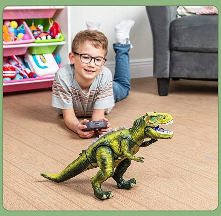 Stator MEGA DIDŽIUS INTERAKTYVUS T-REX DINOZAURAS NUOTOLINIO PULTO VALDOMI PASIĖJIMAI ROARS XXL