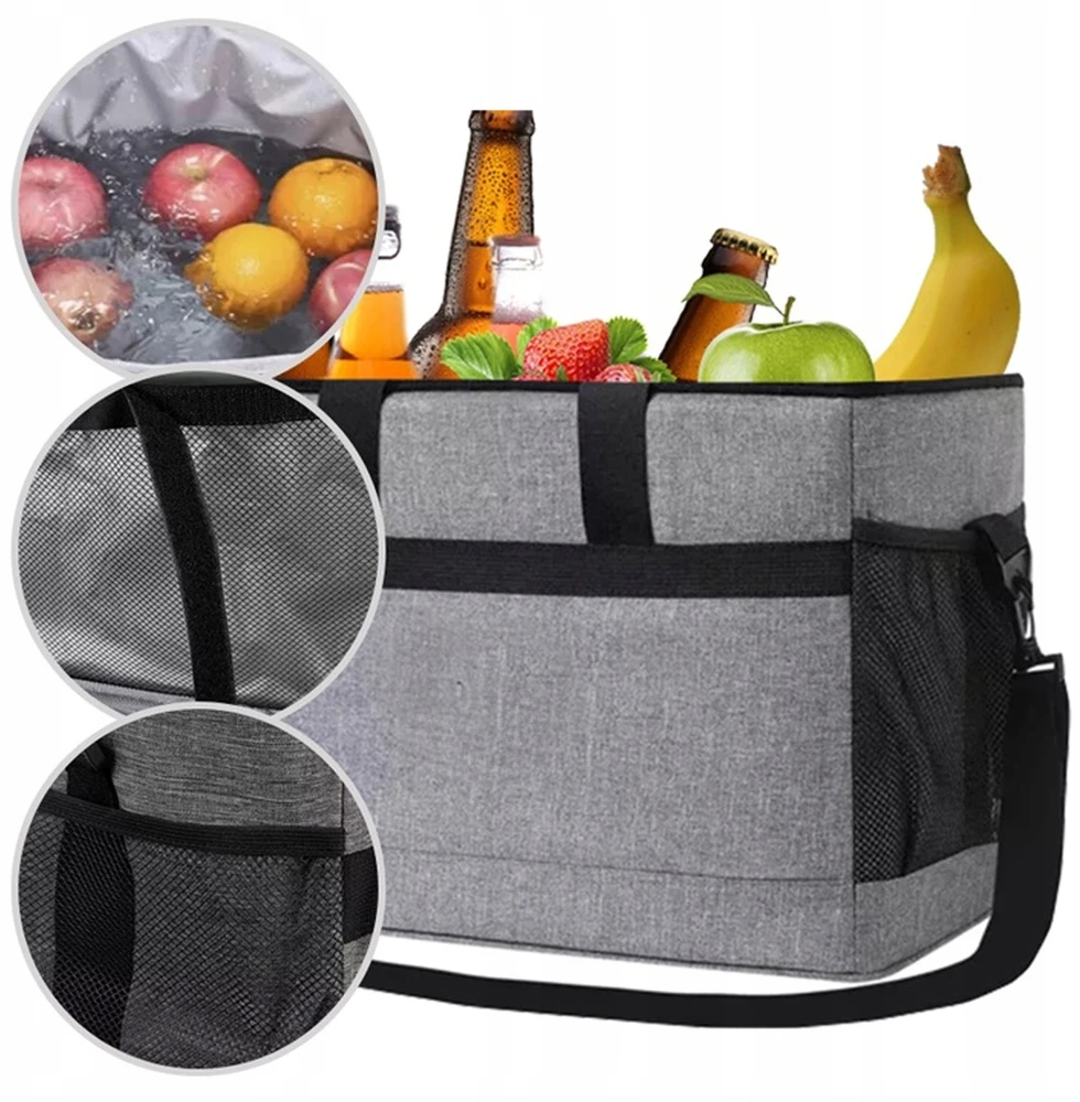 Stator THERMAL BEACH PICNIC BAG Didelis turistinis aušintuvas 40 litrų + įdėklai