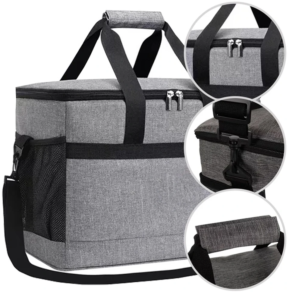 Stator THERMAL BEACH PICNIC BAG Didelis turistinis aušintuvas 40 litrų + įdėklai