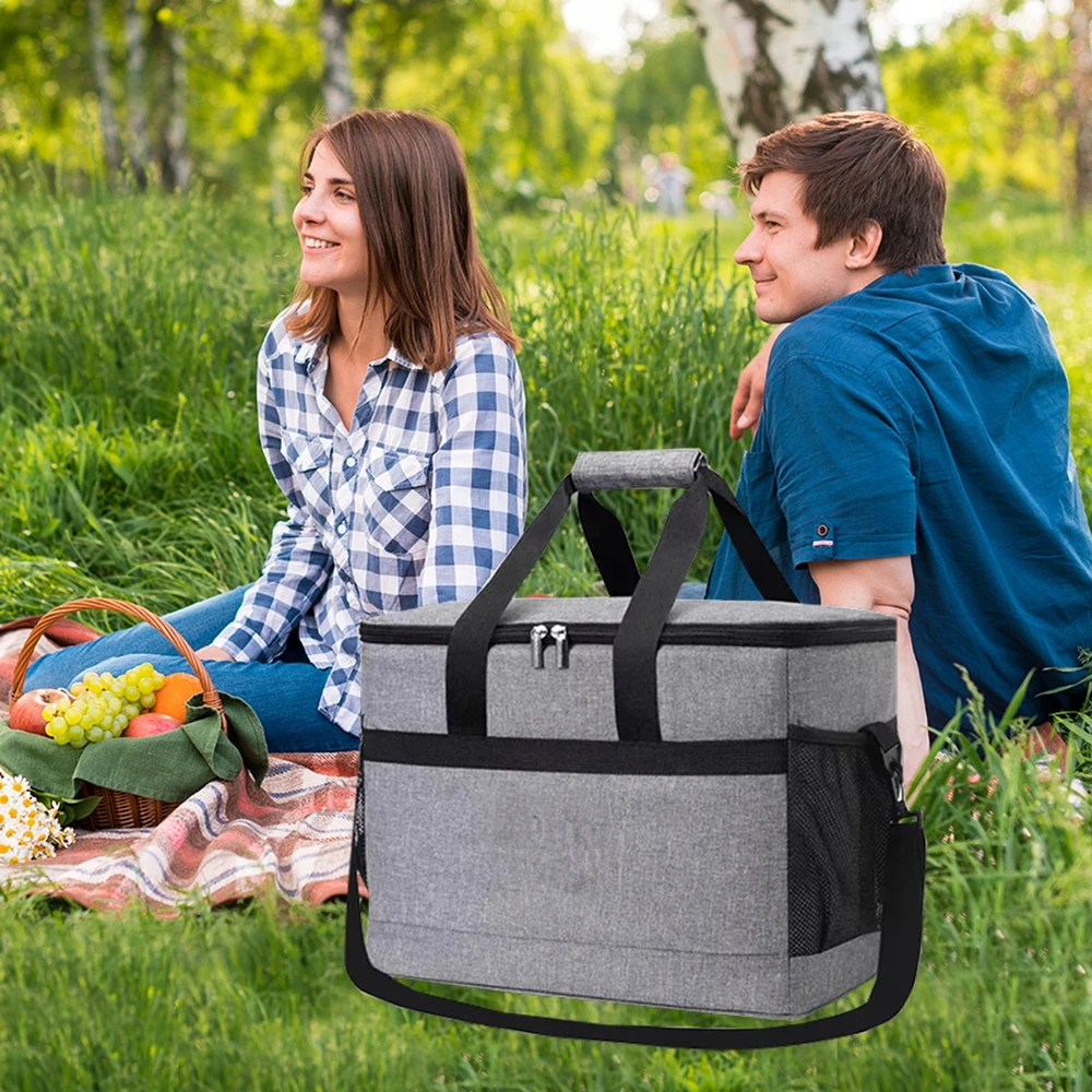 Stator THERMAL BEACH PICNIC BAG Didelis turistinis aušintuvas 40 litrų + įdėklai