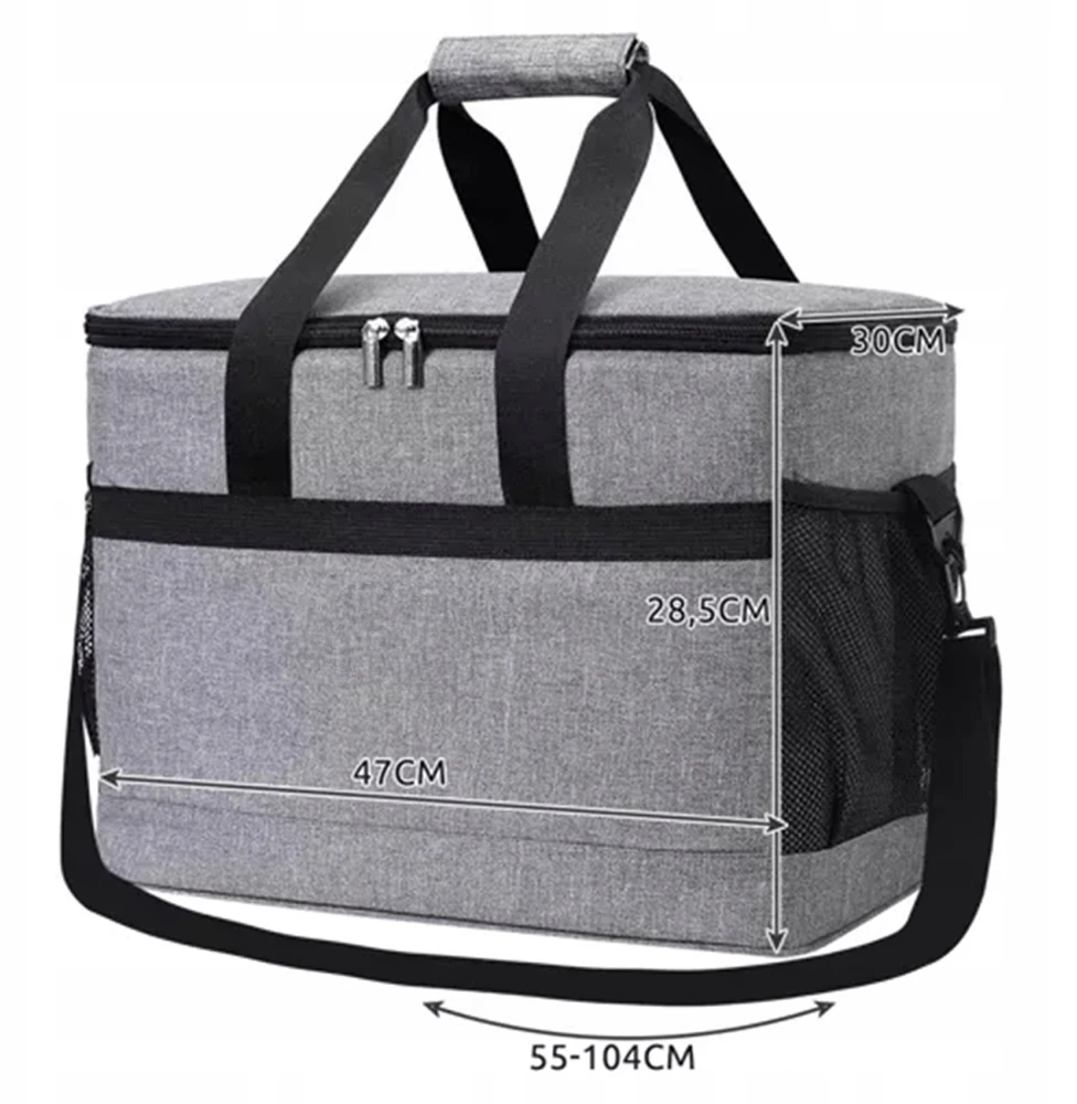 Stator THERMAL BEACH PICNIC BAG Didelis turistinis aušintuvas 40 litrų + įdėklai