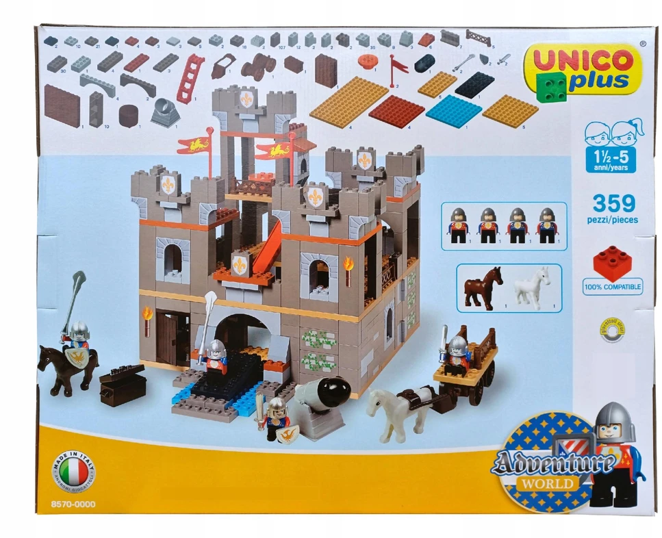 STATYBINIAI BLAKAI VIDURAMŽIŲ PILIS 359 ELEMENTS UNICO