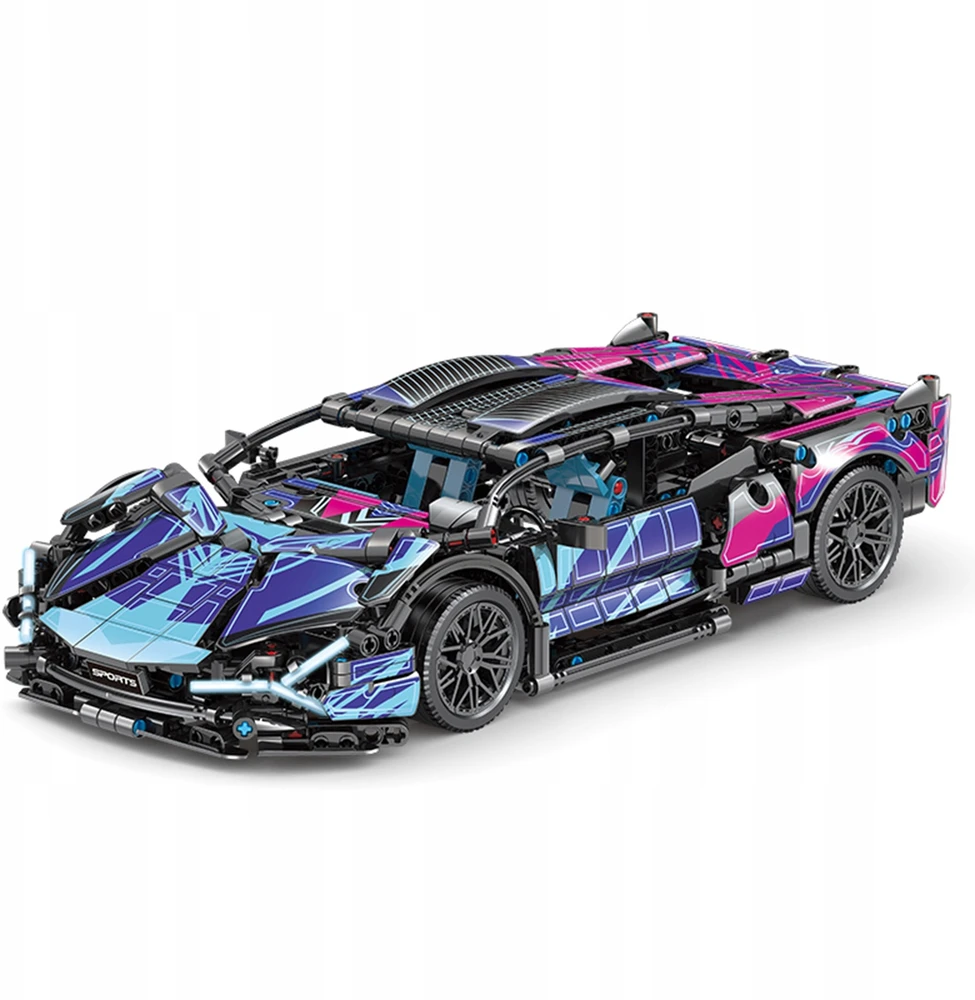 Statybiniai blokai Automobilių plytų rinkinys LAMBO CYBERPUNK 1:14 Dovana