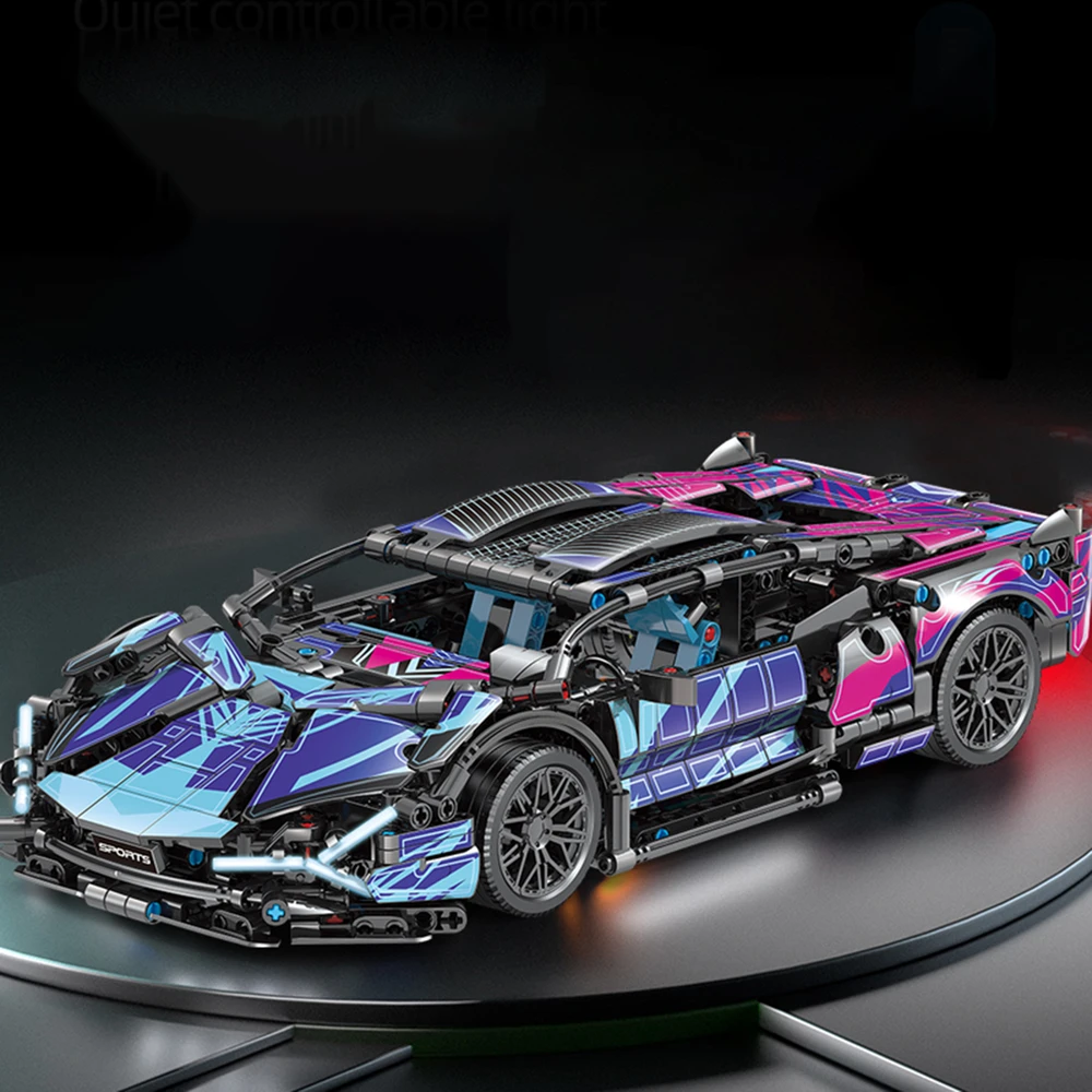 Statybiniai blokai Automobilių plytų rinkinys LAMBO CYBERPUNK 1:14 Dovana