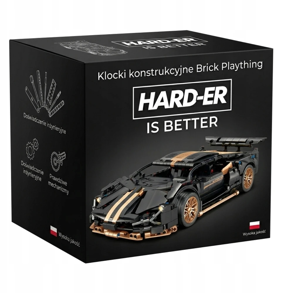 Statybiniai blokai Automobilių rinkinys Mūrinis Žaidimas 1:14 Hard-er