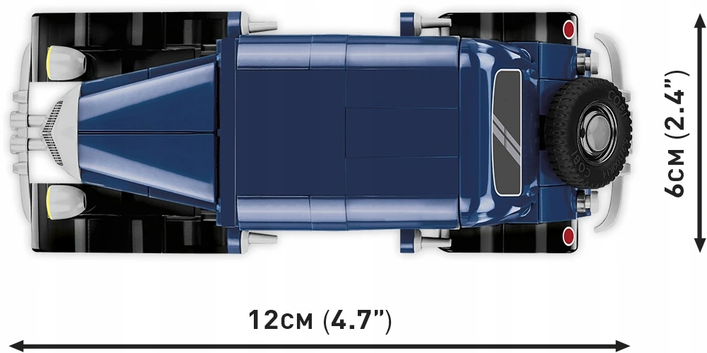 Statybiniai blokai - COBI - Citroën Traction 7A - 222 dalys - Karo soldato figūra - 1:35