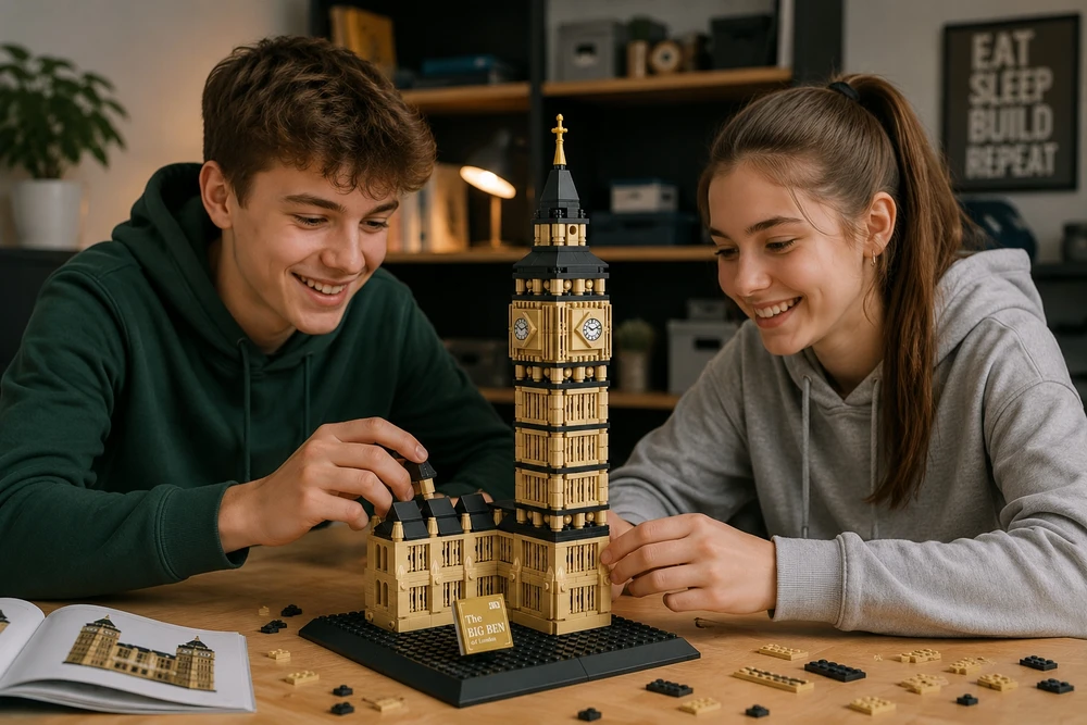 STATYBINIAI BLOKAI WANGE 4211 BIG BEN (ELIZABETOS BOKŠTAS), LONDONAS,