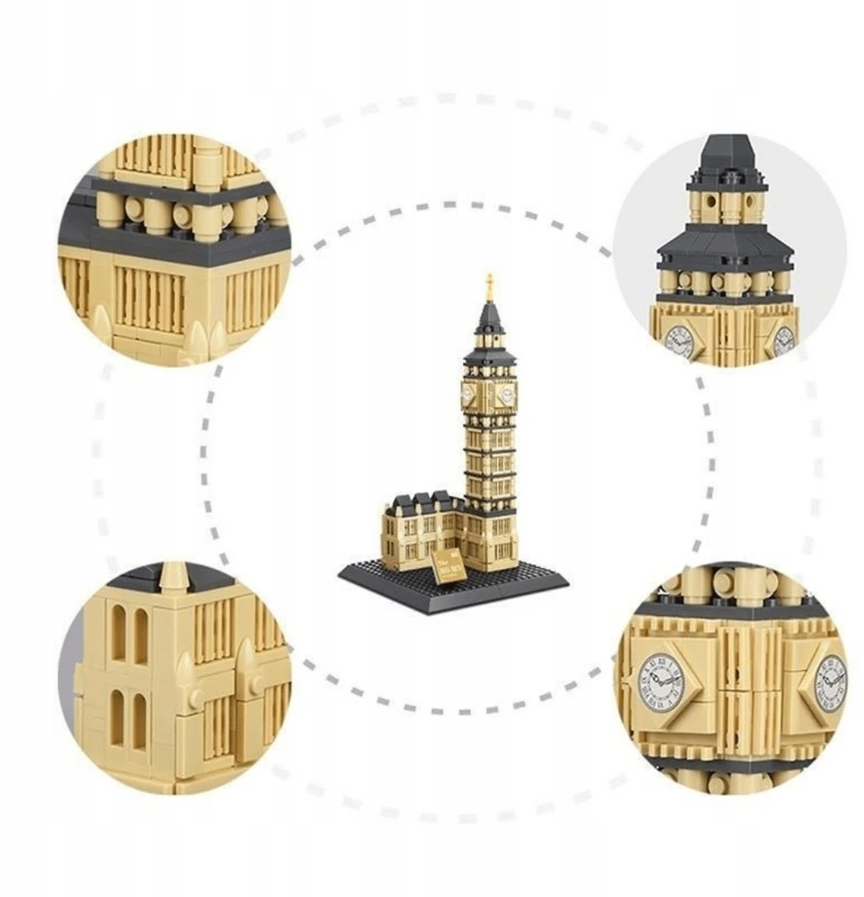 STATYBINIAI BLOKAI WANGE 4211 BIG BEN (ELIZABETOS BOKŠTAS), LONDONAS,