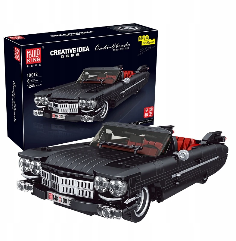 Mould King Statybiniai blokeliai Cadillac Retro car Cabrio 1245 vnt. Pelėsių karalius 10012