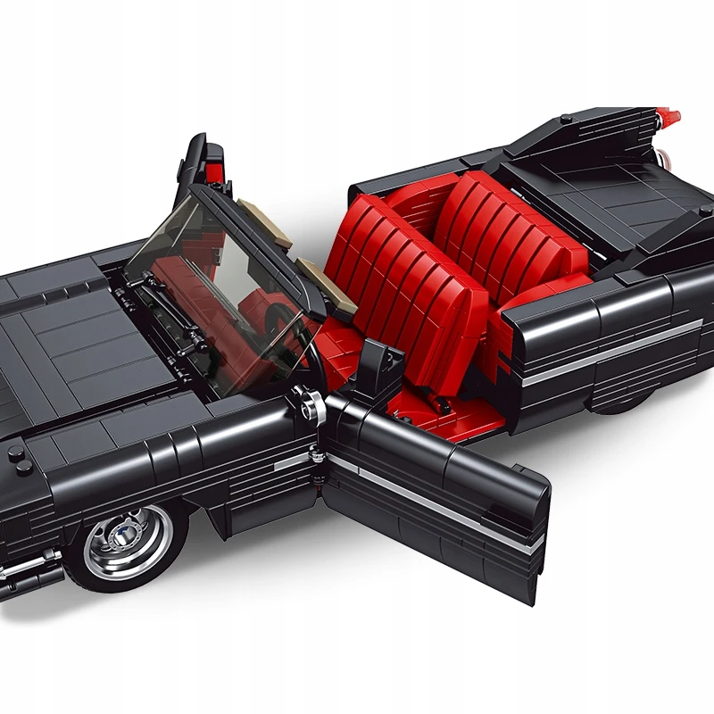 Mould King Statybiniai blokeliai Cadillac Retro car Cabrio 1245 vnt. Pelėsių karalius 10012