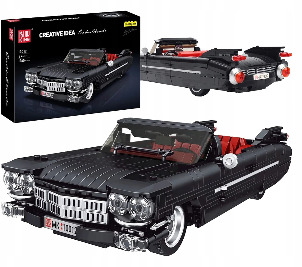 Mould King Statybiniai blokeliai Cadillac Retro car Cabrio 1245 vnt. Pelėsių karalius 10012