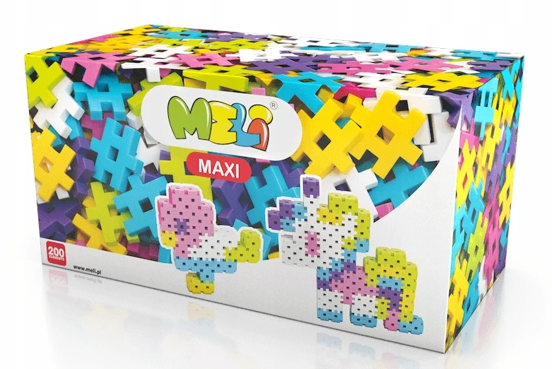 Konstruktorius Meli Maxi Rožinė 200 el.