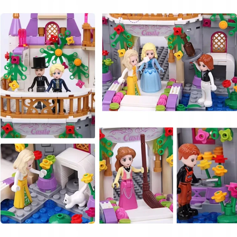 Statybiniai blokeliai Princess Castle QL1106, Princesės rūmai 731 vnt.
