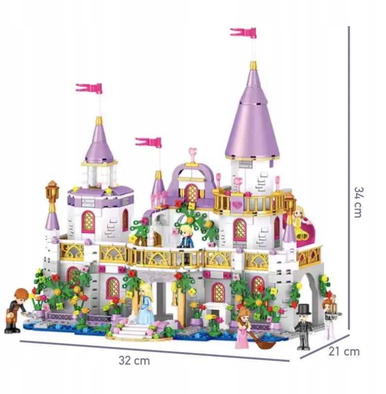 Statybiniai blokeliai Princess Castle QL1106, Princesės rūmai 731 vnt.