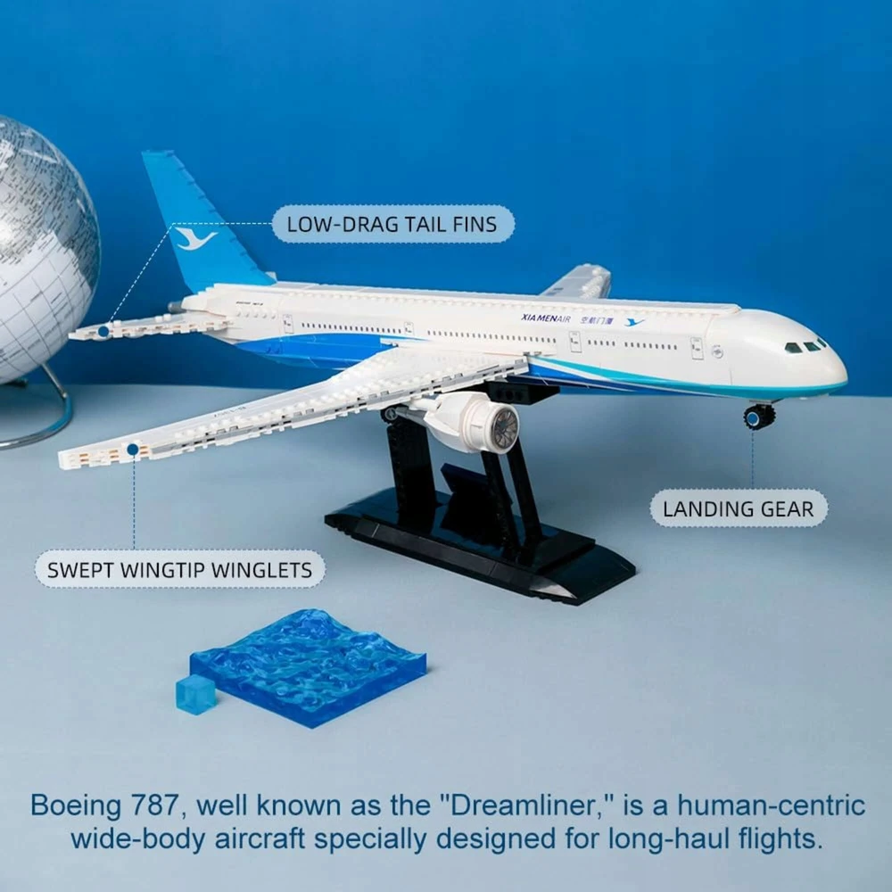 Statybiniai Žaidimai - Pantasy - Boeing 787 Lėktuvas -