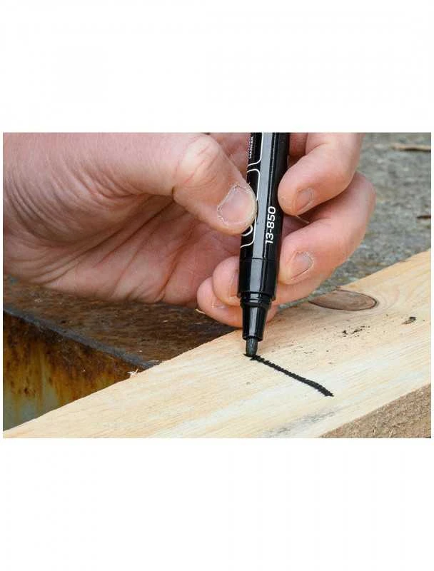 Statybiniai žymekliai NEO TOOLS 13-850 (4 vnt.) - storas rašalas, juodas, permanentinis, atsparus vandeniui