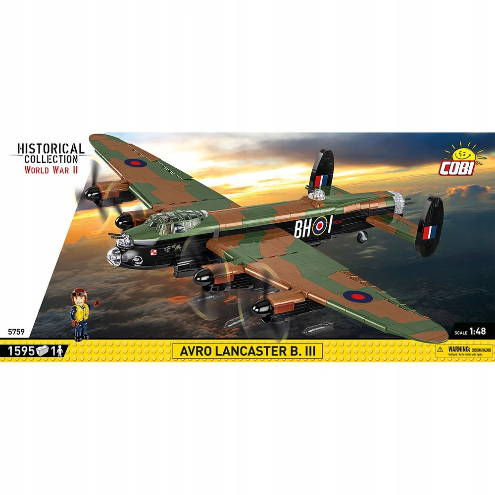 Statybinis modelis - COBI - Avro Lancaster B Mk.13 - 1595 elementai - 1 figūrėlė - Masto 1:48
