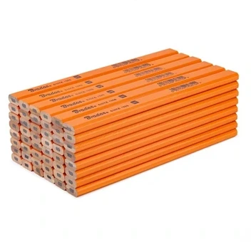 Statybinis pieštukas HB 180 mm OCTAGON 48 vnt. ORANŽINIS „DIY-PC2OC18OR/48D“
