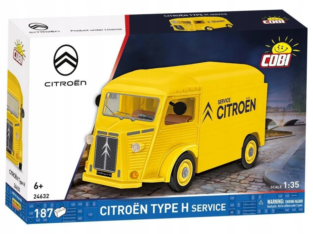 Statybinis žaidimas - COBI - Citroën Type H - Geltonas - 187 dalys - Masto 1:35