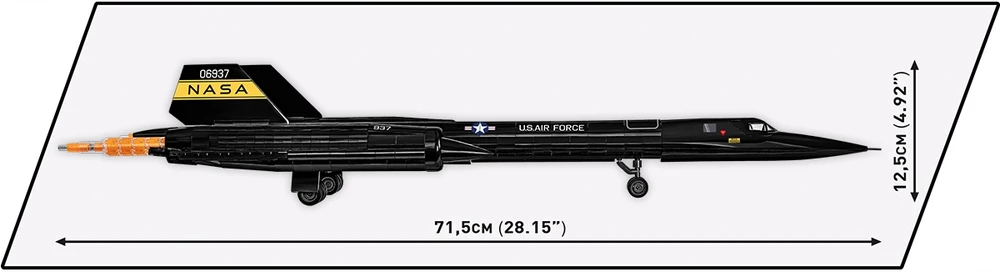 Statybinis žaidimas - COBI - LOCKHEED SR-71 BLACKBIRD - Juodas - Surinkimo rinkinys - Suaugusiems