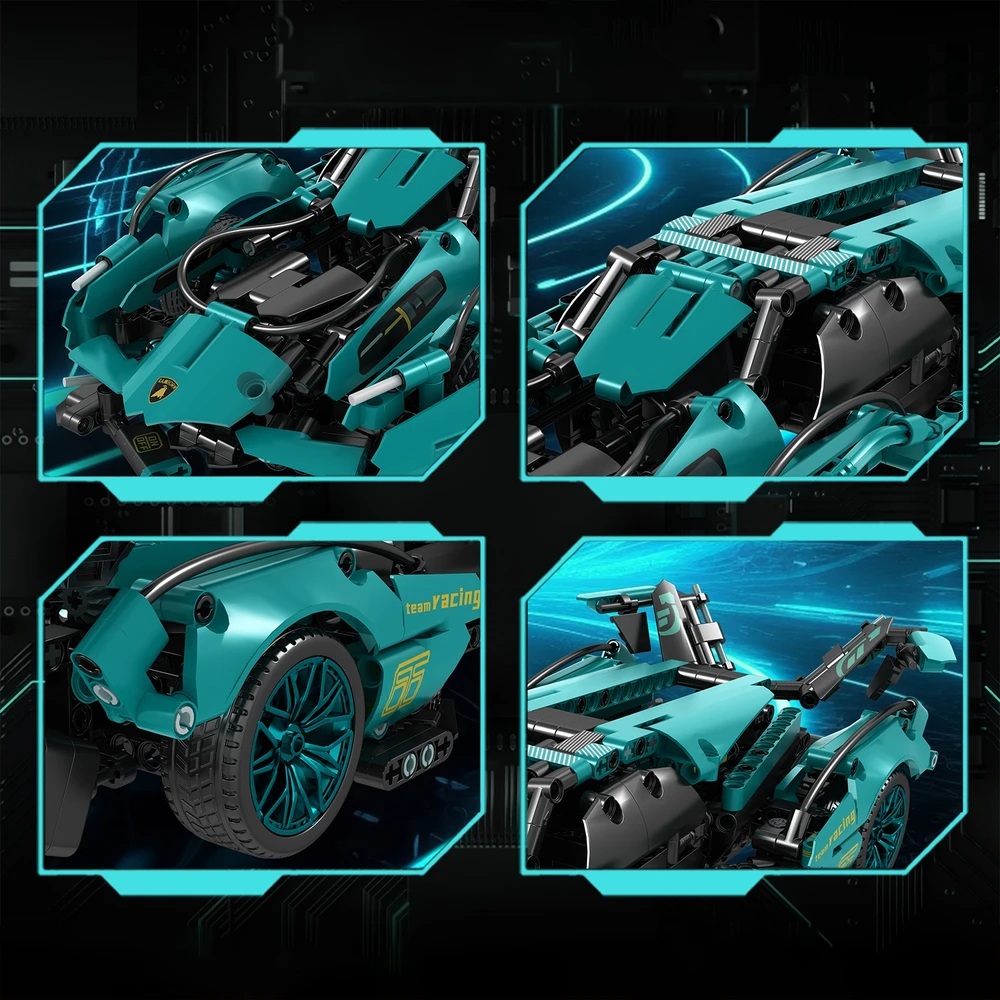 Statybinių plytų rinkinys AUTOMOBILIŲ Sportinio automobilio modelis Revuelto LAMBO