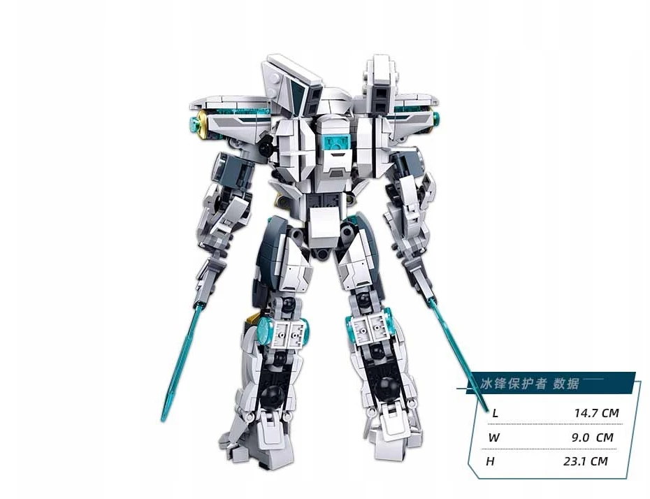 Statybinių plytų rinkinys Mech Robot Warrior Sluban 1151 Sci-Fi 561 vnt