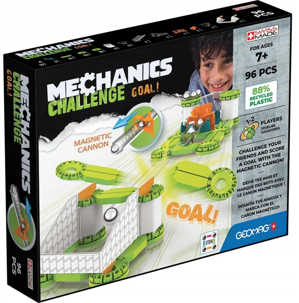 Trefl Geomag Magnetinis konstruktorius - Mechanika - Vartai! (96 vnt.)