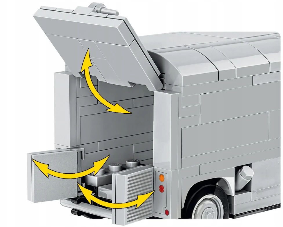 Statybos žaidimas - COBI - CITROËN TYPE H - Balta - 306 g - Miniatiūrinė replika