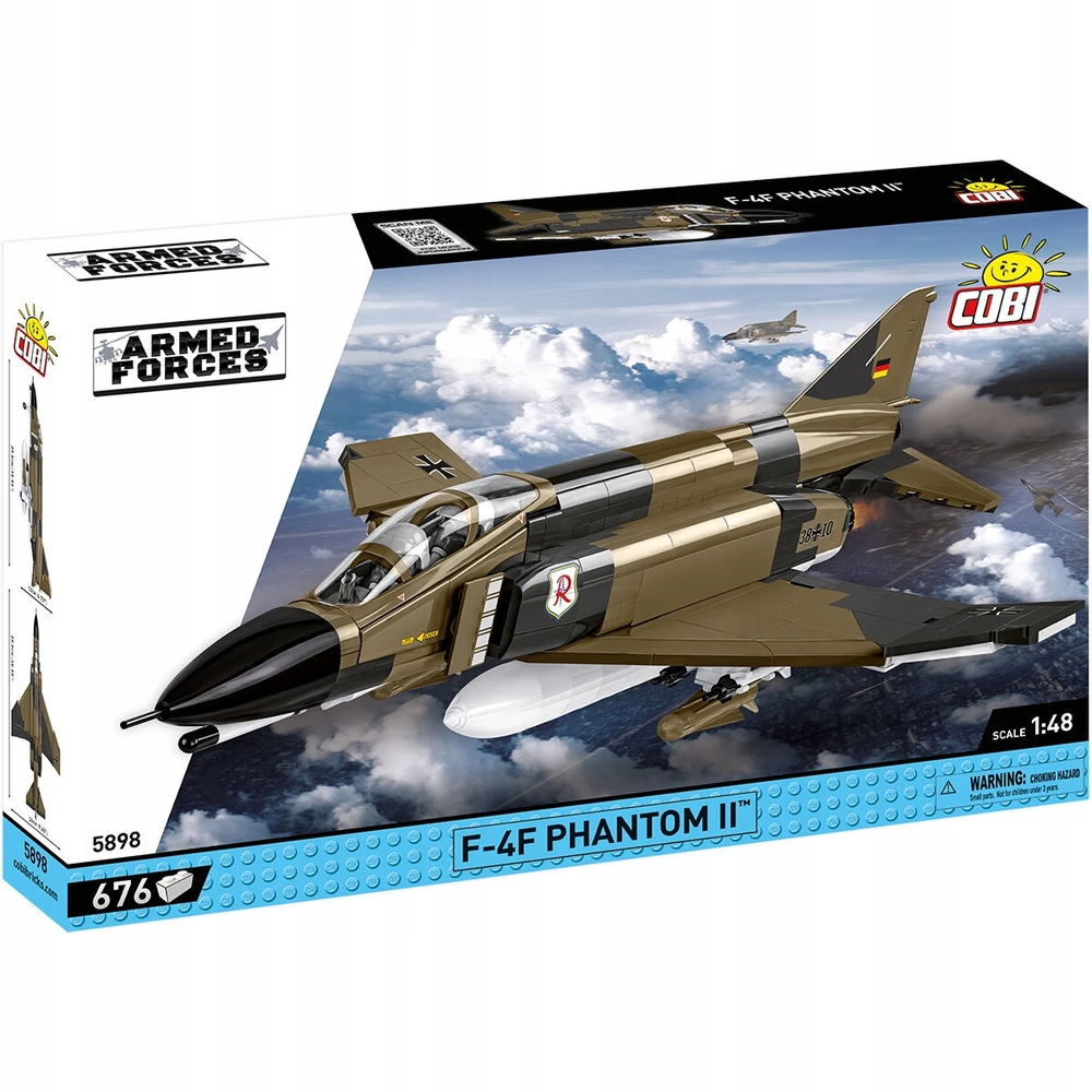 Statybos žaidimas - COBI - F-4F Phantom II - Rudas - Surinkimo komplektas - Vaikams