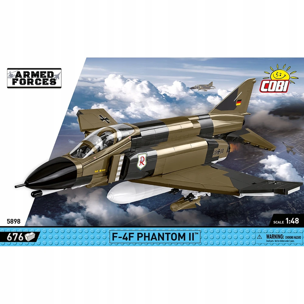 Statybos žaidimas - COBI - F-4F Phantom II - Rudas - Surinkimo komplektas - Vaikams