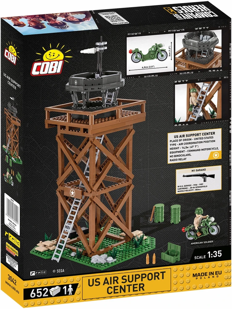 Statybų žaidimas - COBI - 3042 - JAV Oro Paramos Centras - Plastikas - Surinkti patiems