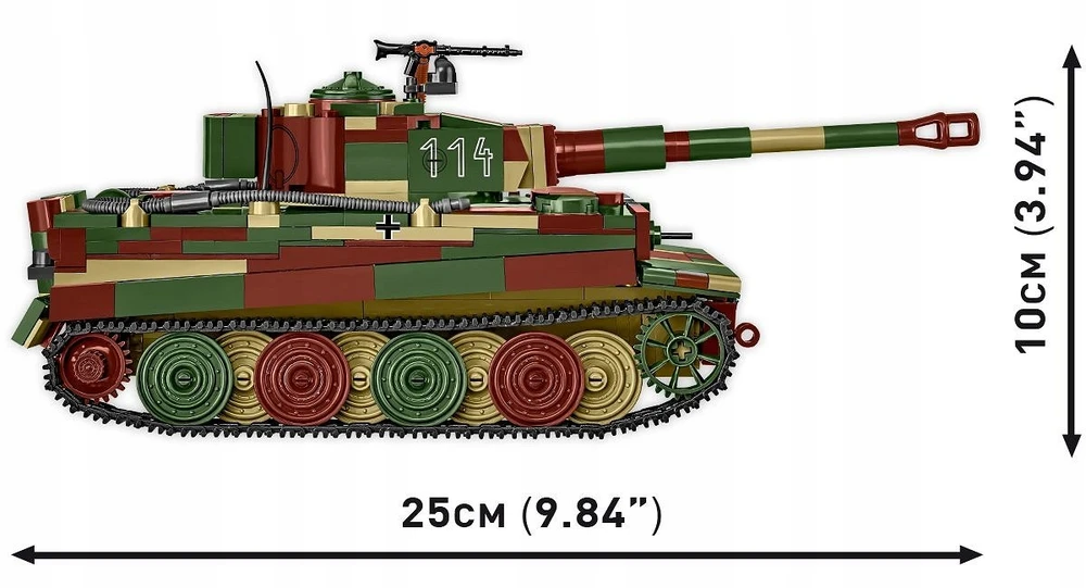 Cobi Klocki Pz.kpfw blokuoja vi tiger ausf. e 870 blokų