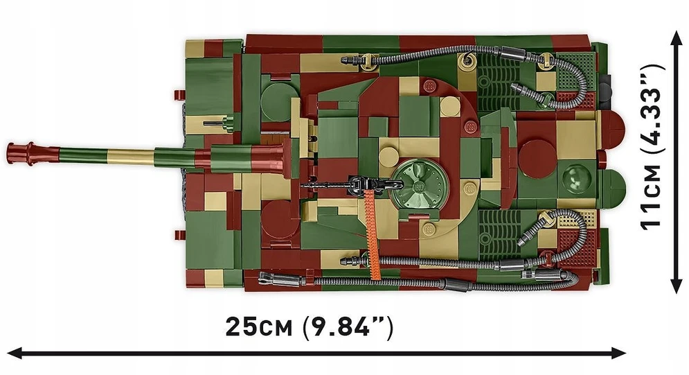 Cobi Klocki Pz.kpfw blokuoja vi tiger ausf. e 870 blokų