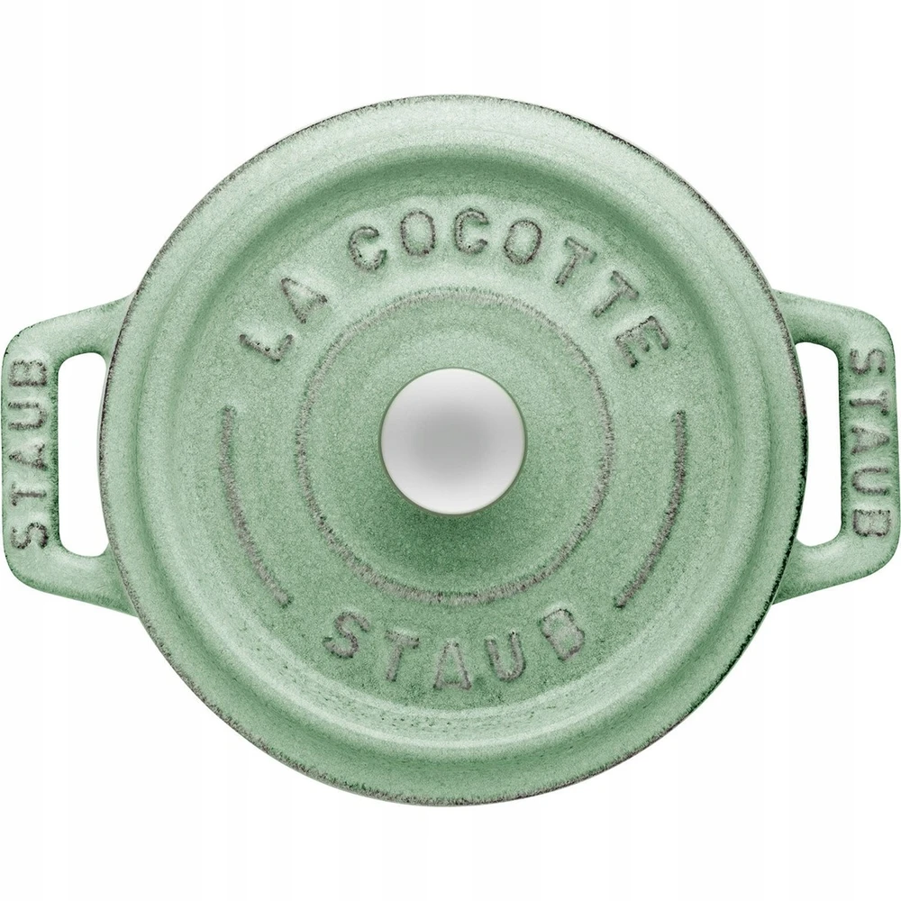 Staub Mini Cocotte mini apvalus ketaus puodas 250 ml, mėtų