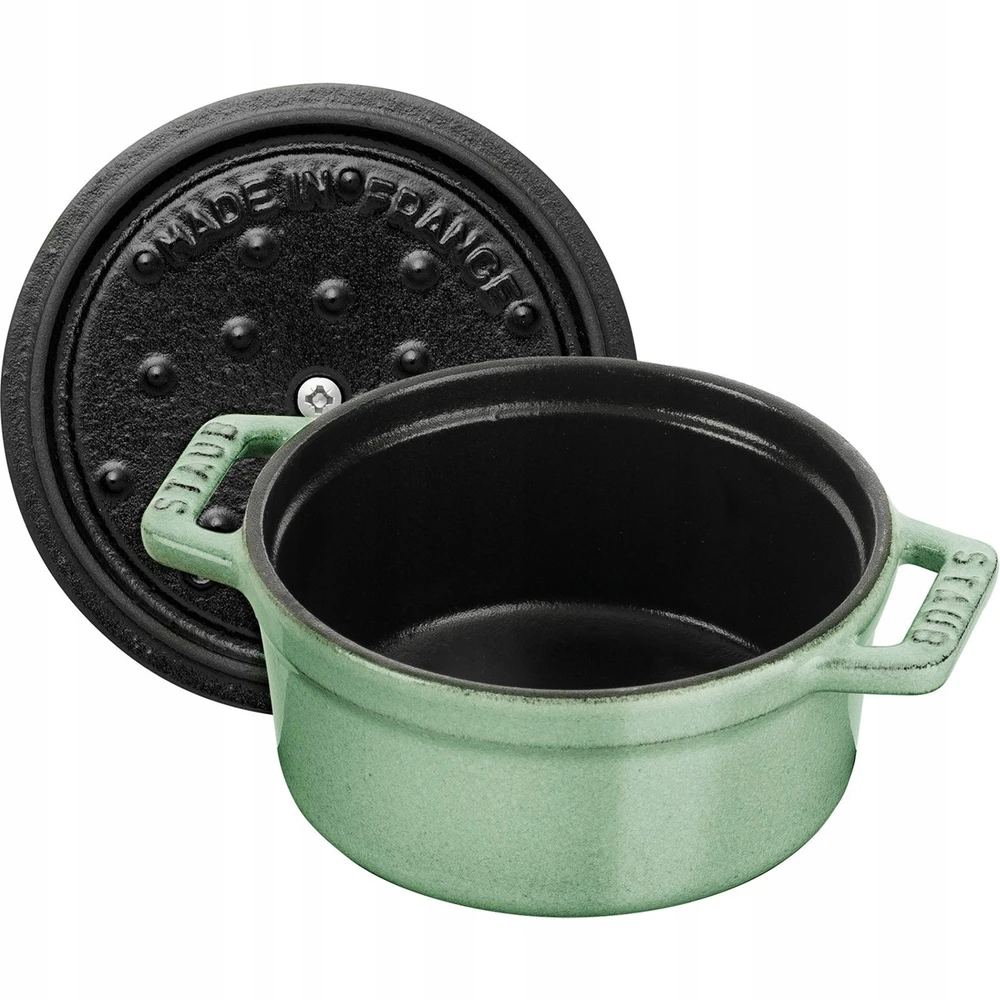 Staub Mini Cocotte mini apvalus ketaus puodas 250 ml, mėtų