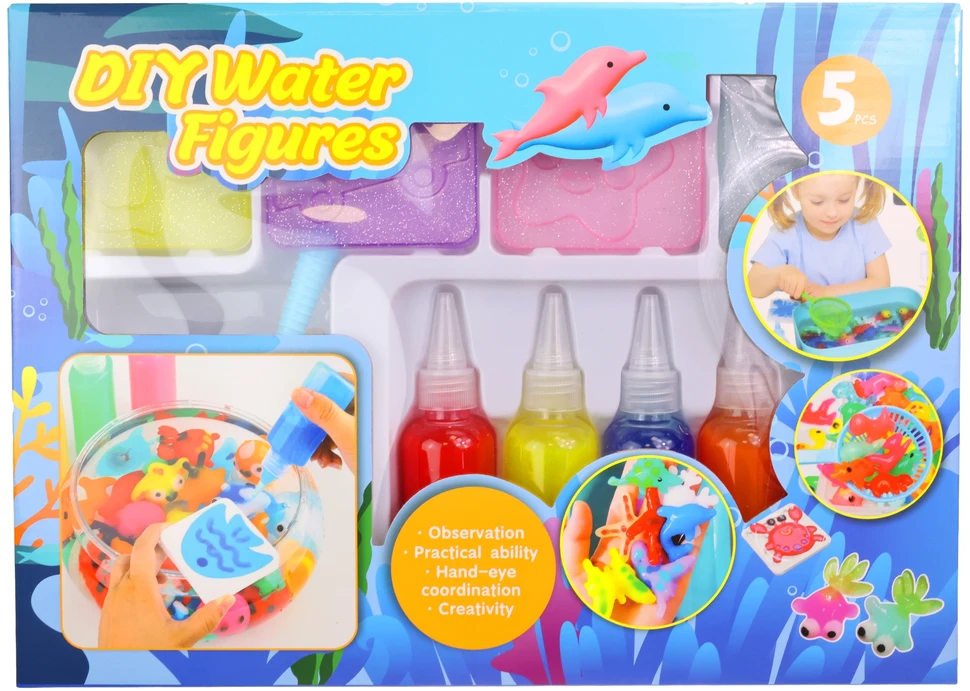Stawscy KŪRYBINGAS edukacinis RINKINYS GEL MAGICAL WATER FIGURINES DIY WATER ELF
