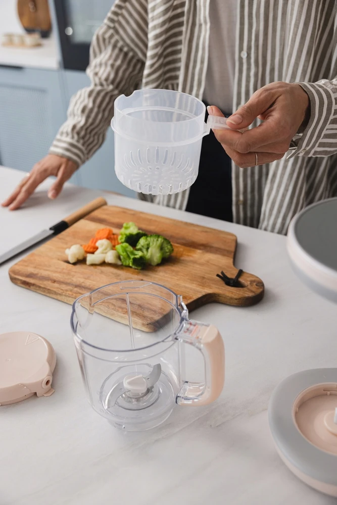 Steam multiblender vaikams 6in1 NutriBlend MOMINI + NEMOKAMAI